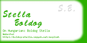 stella boldog business card